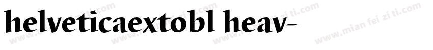 helveticaextobl heav字体转换